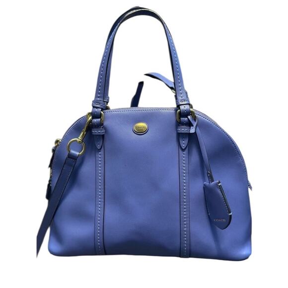 Coach Peyton Cora Domed Periwinkle Blue Women's Handbag
